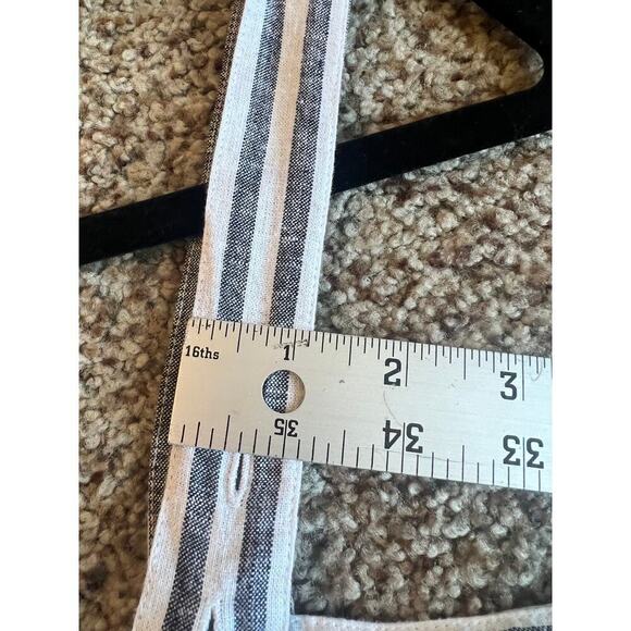 Lucky Brand Linen Striped Crop Tank, Large, NWT, Summer, Beach, Lightweight - Picture 13 of 16
